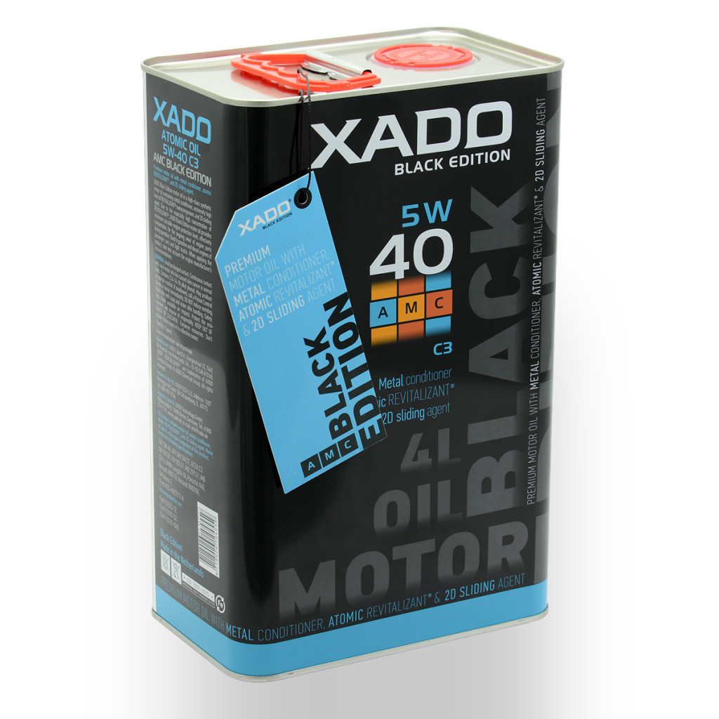 Моторна олива Xado 5W-40 C3 АМС black edition 4 л (XA 25274) - изображение 1