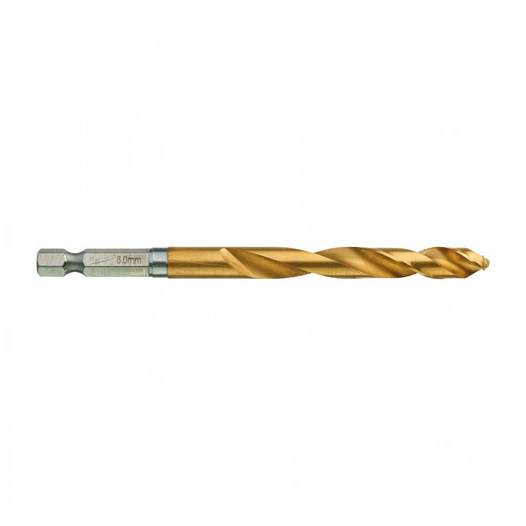 Свердло Milwaukee по металу RedHEX HSS-G TiN, 8,0 мм (48894719) - зображення 2