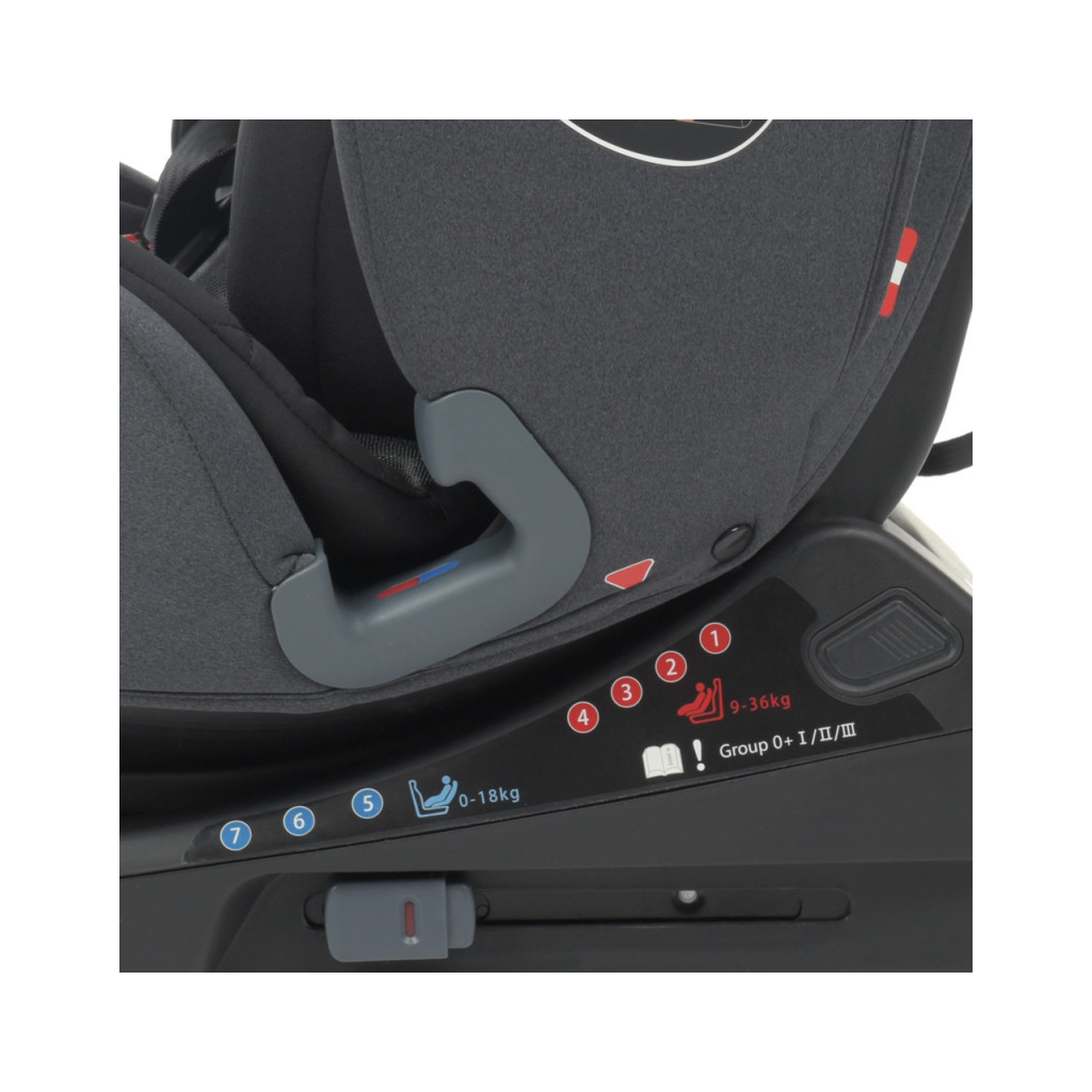 Автокрісло El Camino ME 1093 Memphis Iso-Fix (0-36кг) shadow black (ME 1093 shadow black) - зображення 11