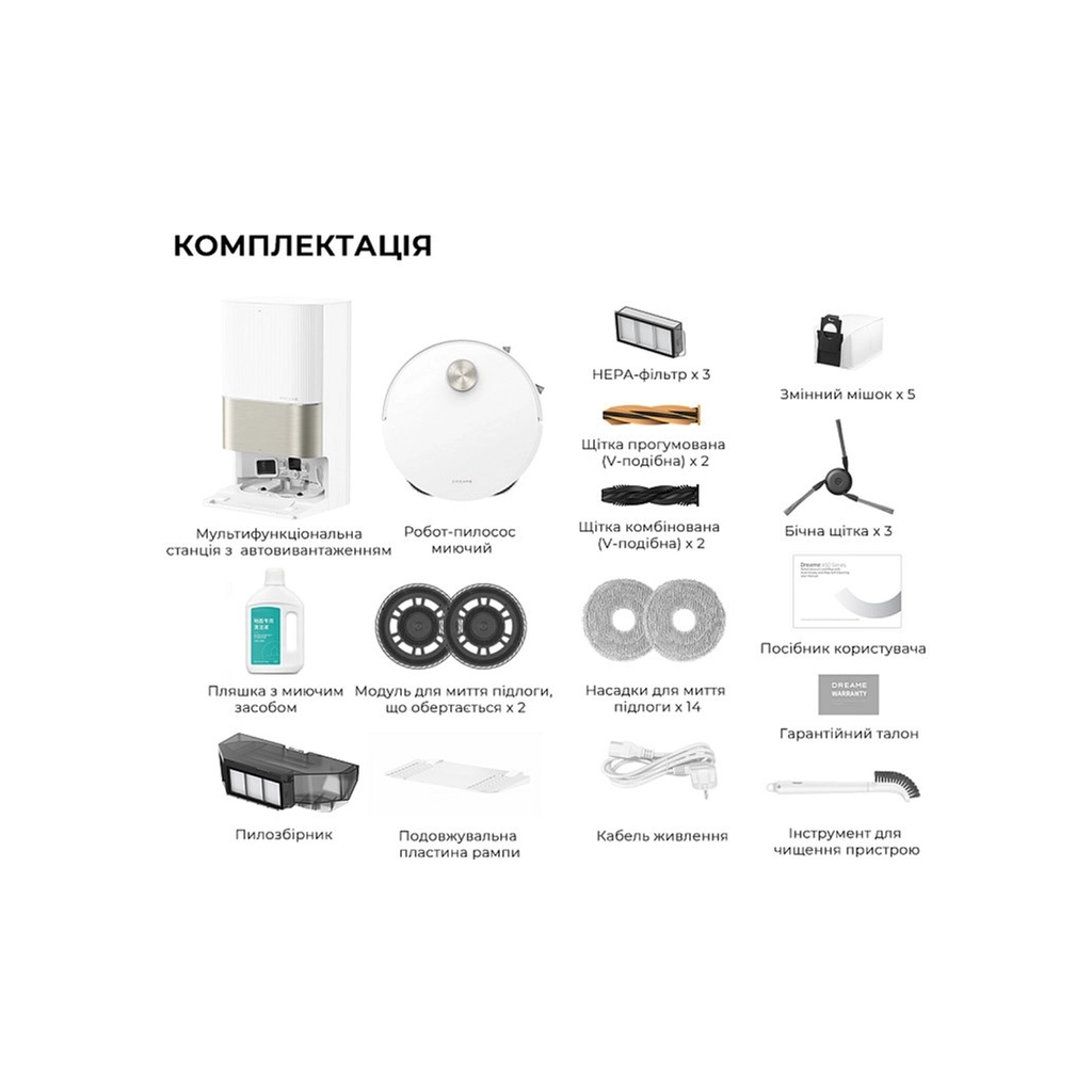 Пилосос Dreame X50 Ultra Complete White (RLX85CE-4-WH) - зображення 2