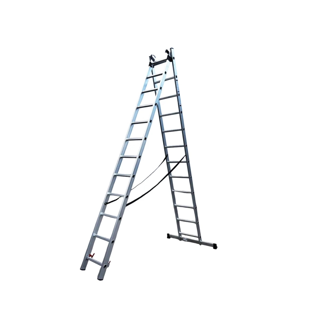 Драбина GTM 3-секції, розкладна, 3*12сх. 3,26-8,12м (KME312) - изображение 2