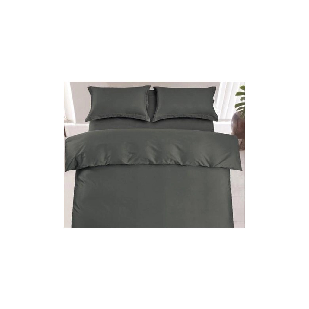Постільна білизна Ardesto Mix&Match Premium сатин сірий євро 200х220 (ART2022SY) - зображення 1