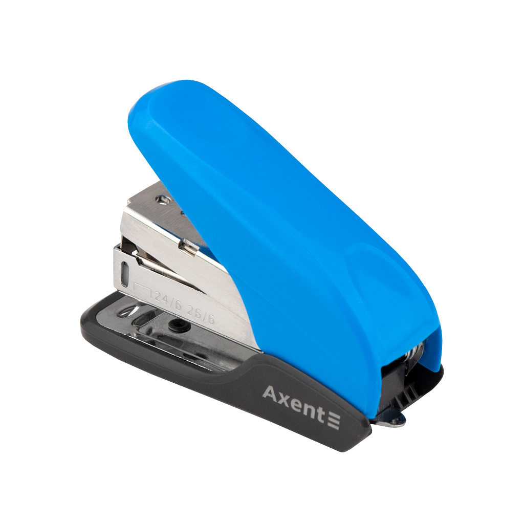 Степлер Axent Shell №24/6 20 л Блакитний (4841-07-A) - изображение 2