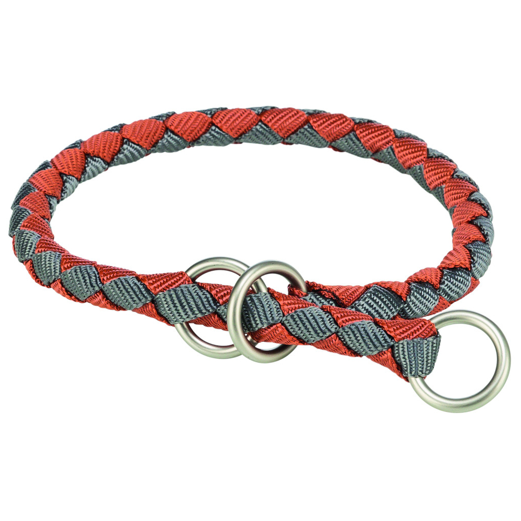 Нашийник для тварин Trixie Cavo напівзашморг L–XL 52–60 см d 18 мм рижо-графітовий (4053032678231) - зображення 1