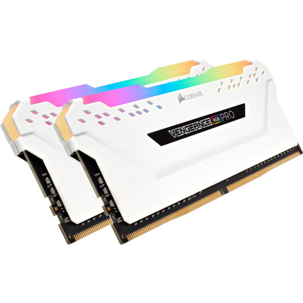 Модуль пам'яті для комп'ютера DDR4 32GB (2x16GB) 3200 MHz Vengeance RGB PRO SL Corsair (CMH32GX4M2E3200C16W) - зображення 3