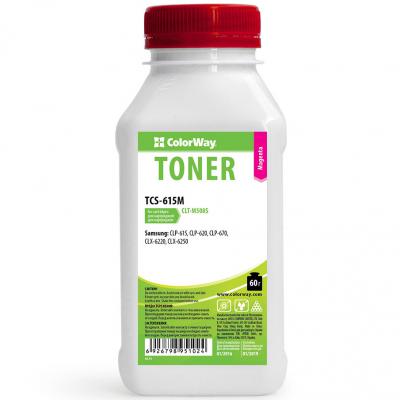Тонер SAMSUNG CLP-615/620ND/670ND Magenta 60g ColorWay (TCS-615M) - изображение 1