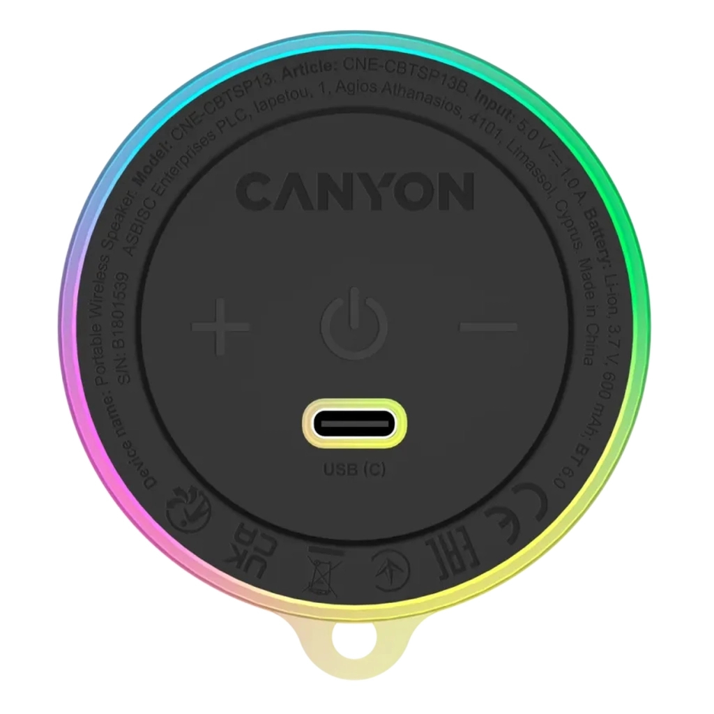 Акустична система Canyon OnMove 13 Black (CNE-CBTSP13B) - зображення 2