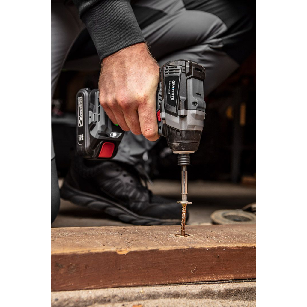 Гайковерт Graphite Energy+ 18V, безщітковий, 2700об/хв, 200Нм, 3 швидкості, 1.2кг (без АКБ та ЗП) (58G024) - изображение 3