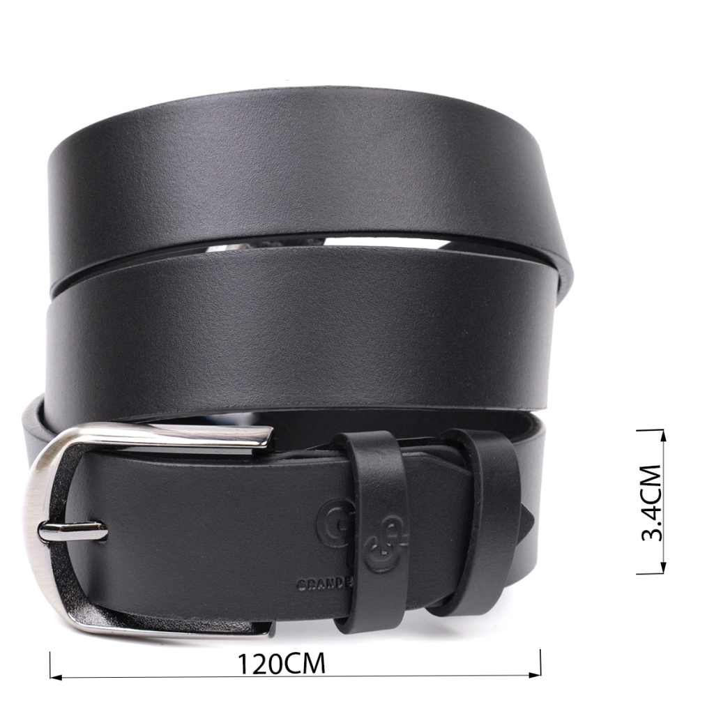 Ремінь Grande Pelle Брючний з натуральної шкіри Чорний (11680) - зображення 3