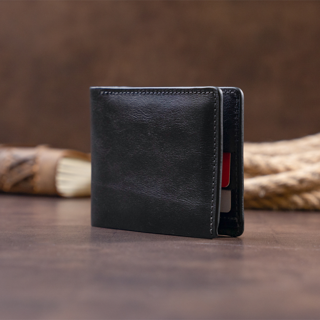 Портмоне Grande Pelle У гладкій шкірі Чорне (11311) - зображення 9