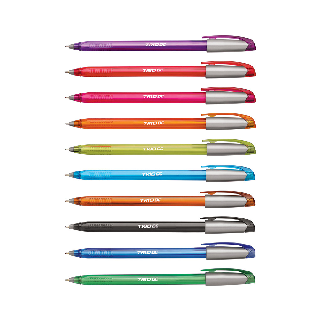 Ручка кулькова Unimax Trio DC-3, набір 10 кольорів, асорті (UX-108-20) - зображення 1