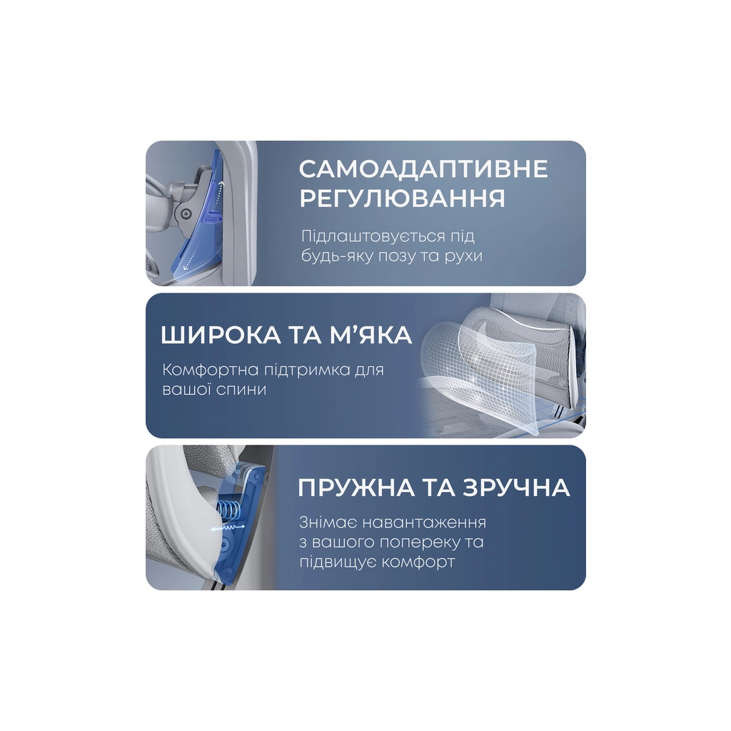 Офісне крісло Sihoo DORO C300L Mesh White (DORO-C300L-A3-102) - изображение 12