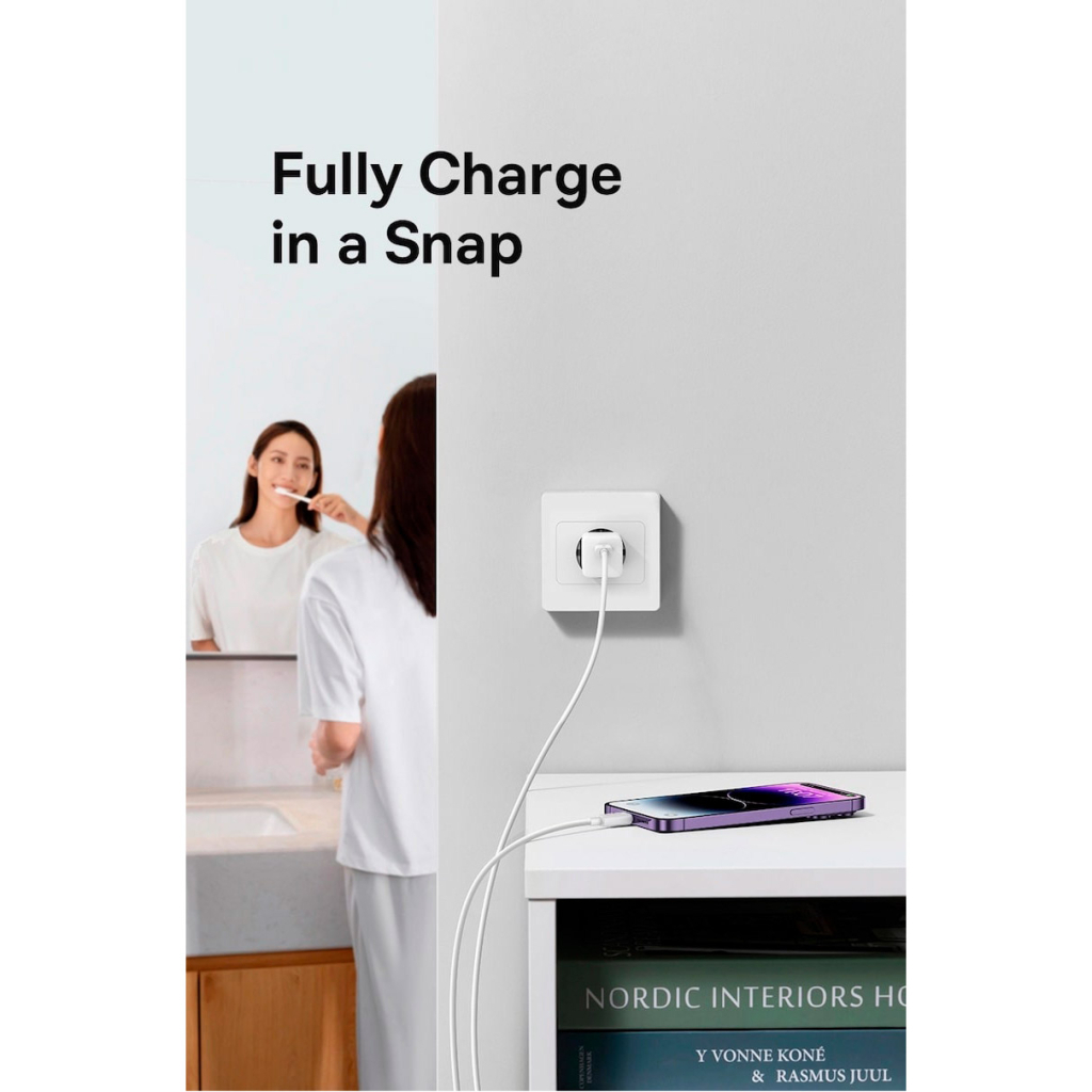 Зарядний пристрій Baseus GaN5 Fast Charger USB-C 30W black (CCGN070401) - изображение 12