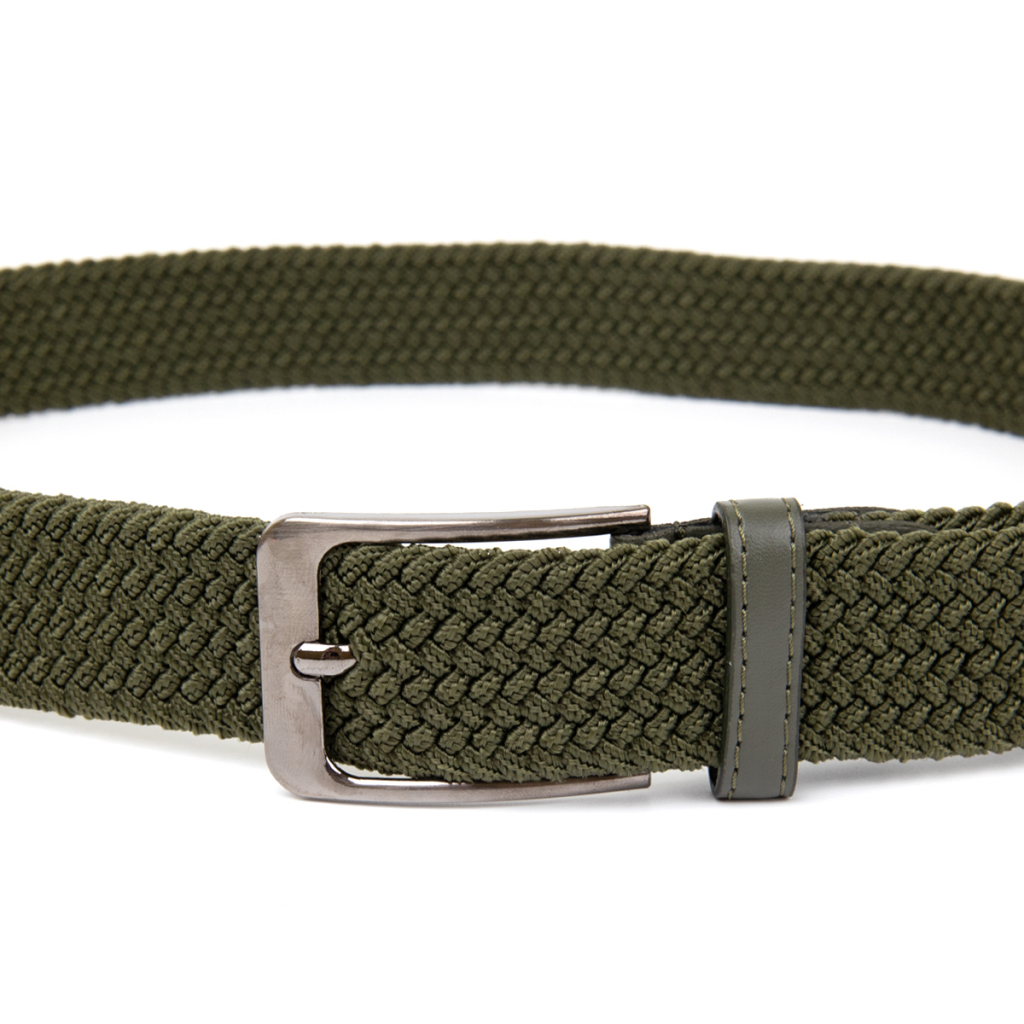 Ремінь Vintage Текстильний чоловічий Оливковий (20527) - зображення 6