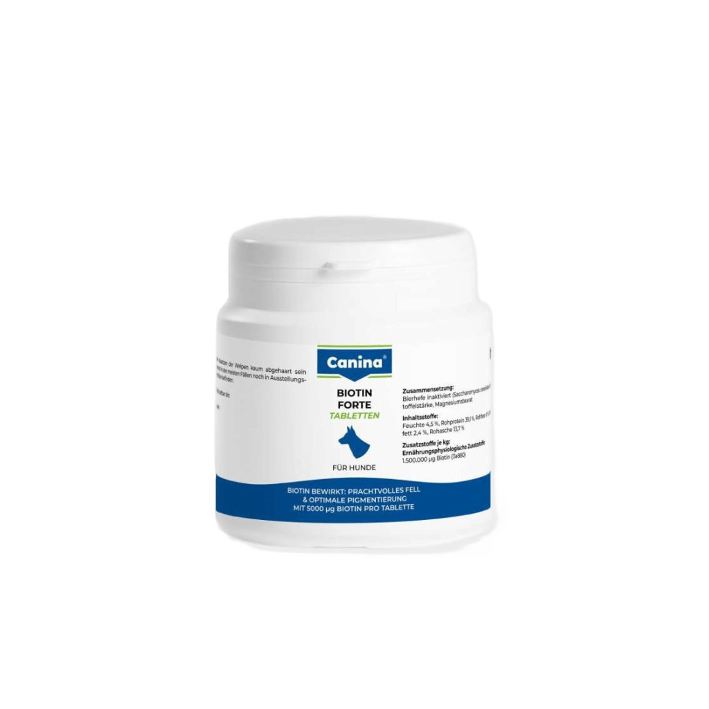 Вітаміни для собак Canina Biotin Forte Інтенсивний курс для шерсті 30 таблеток (4027565101092) - изображение 1