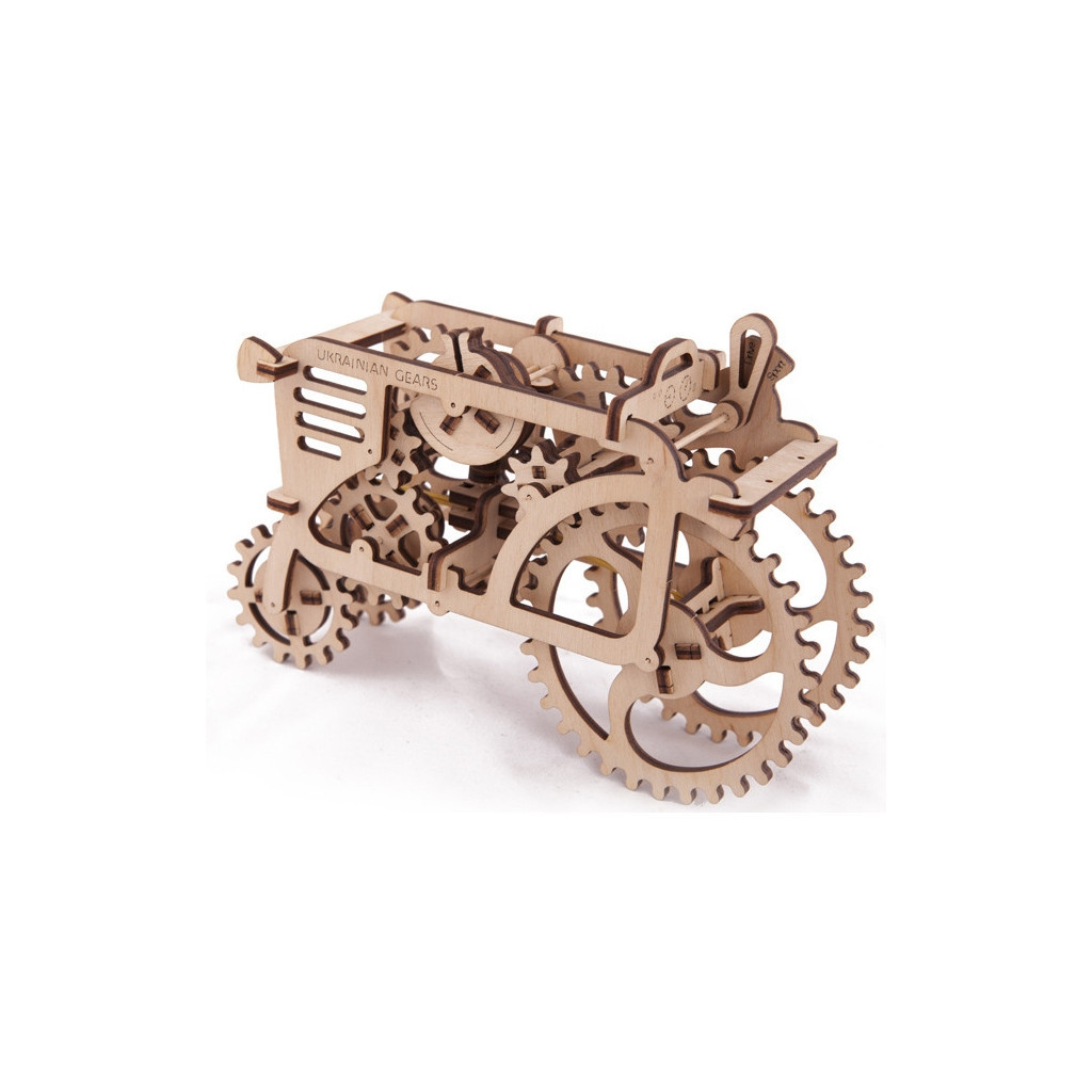 Збірна модель Ugears механічний Трактор (70003) - зображення 3