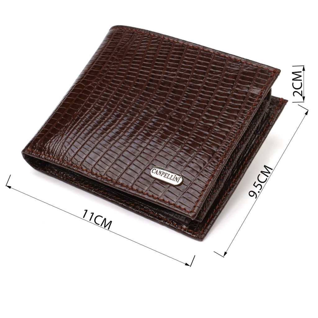 Портмоне Canpellini З натуральної шкіри Коричневе (21785) - зображення 3