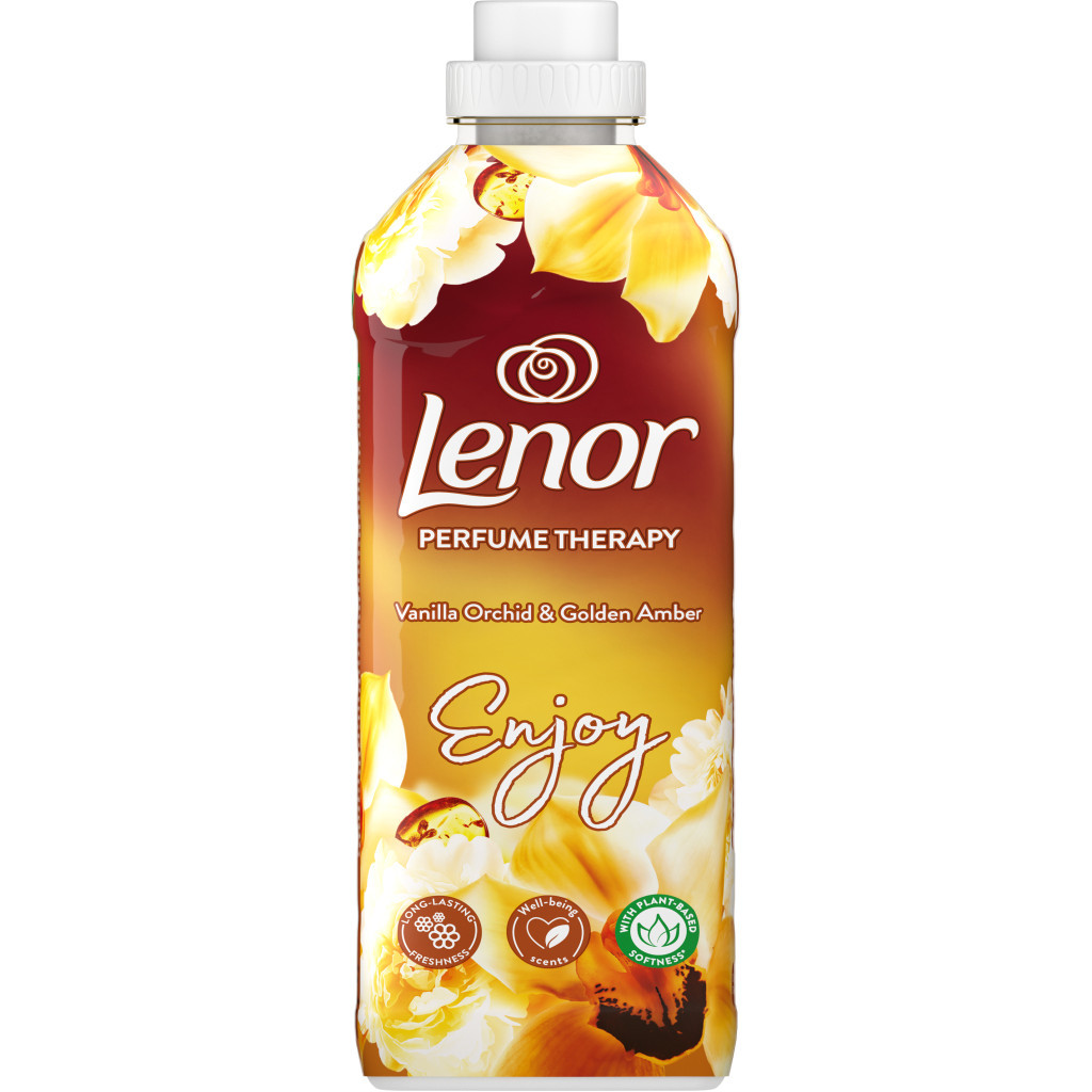 Кондиціонер для білизни Lenor Ванільна орхідея та золотий бурштин 925 мл (8006540901779) - зображення 1