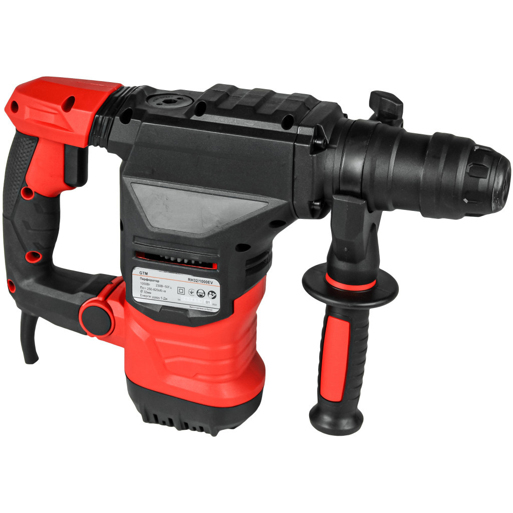 Перфоратор GTM RH32/1000EV 1050Вт, 0-820 об/хв, 5Дж - зображення 2
