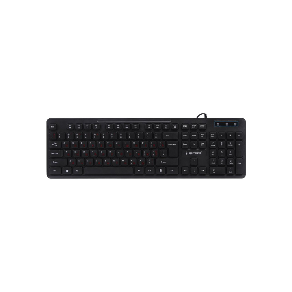 Клавіатура Gembird KB-MCH-04-UA USB Black (KB-MCH-04-UA) - зображення 1