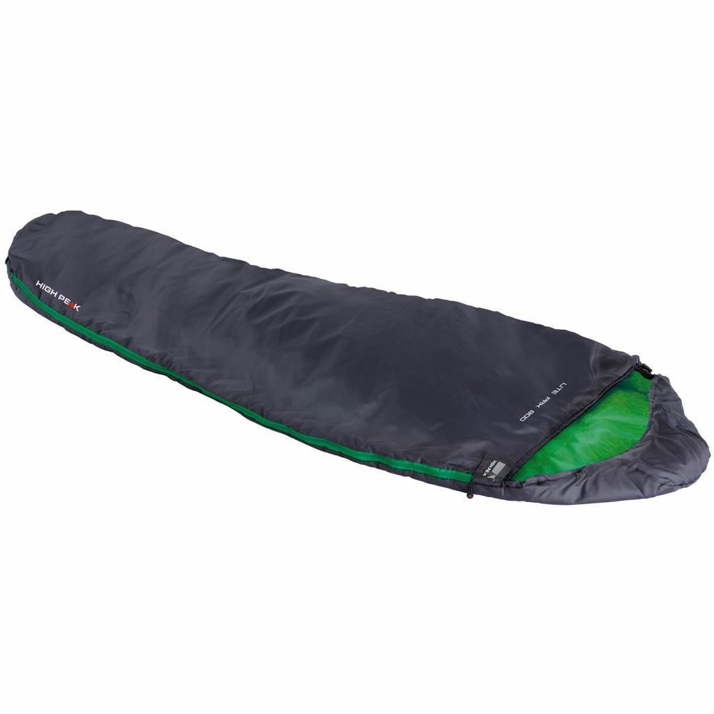 Спальний мішок High Peak Lite Pak 800 +8C Anthra/Green Left (928921) - зображення 1