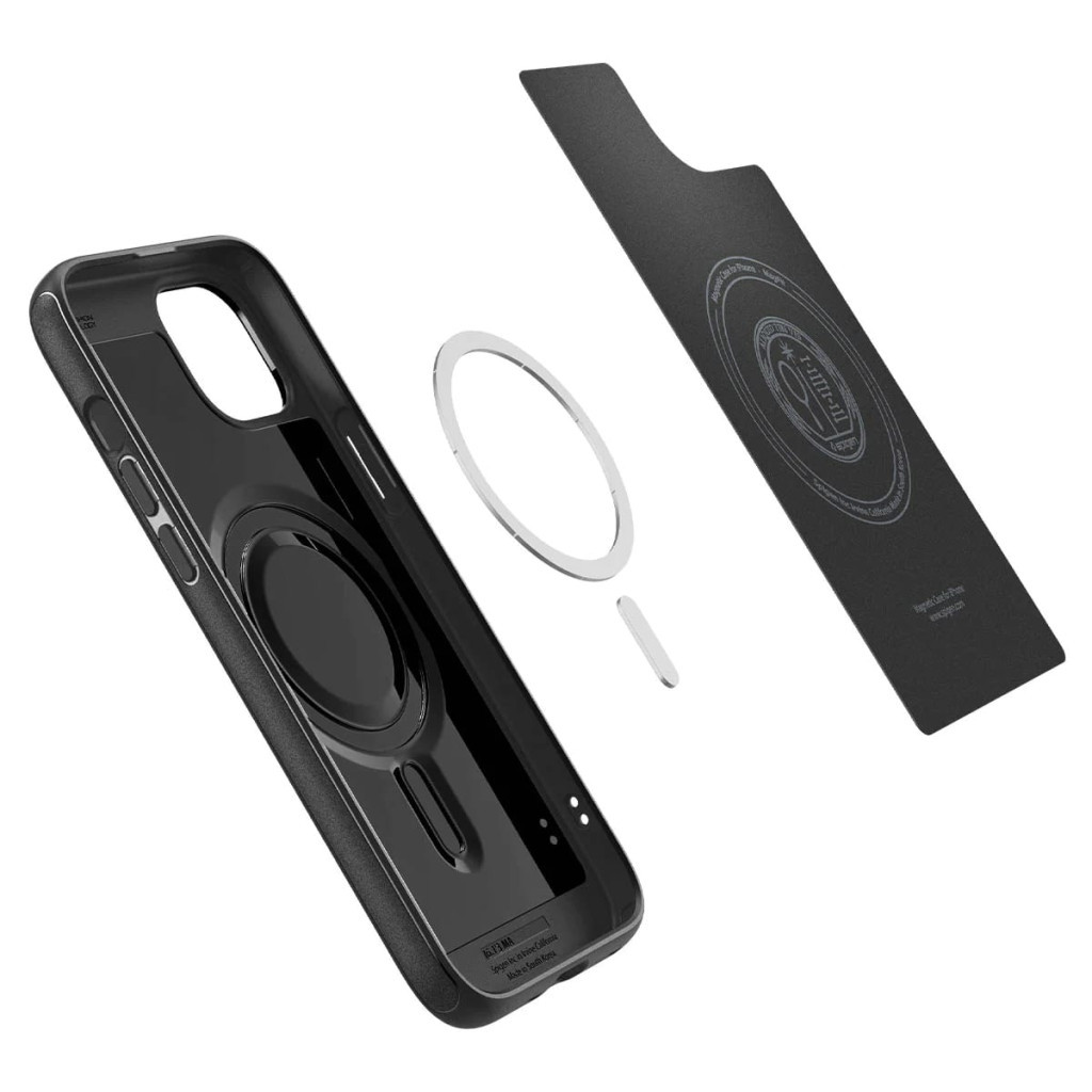 Чохол до мобільного телефона Spigen Apple iPhone 15 Mag Armor MagFit Matte Black (ACS06815) - зображення 3