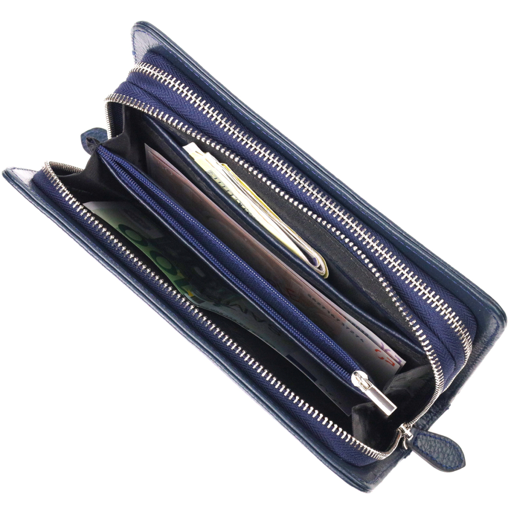 Сумка Canpellini З натуральної шкіри Синя (21568) - зображення 9