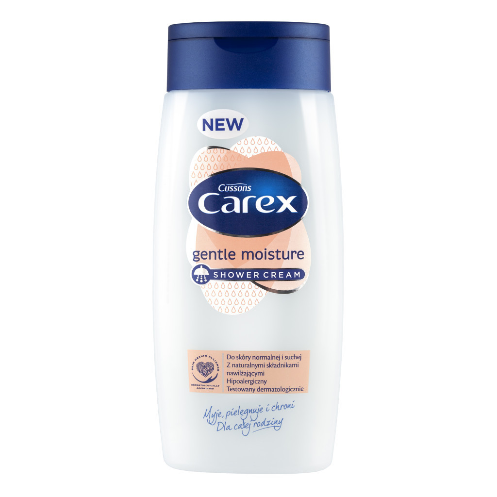 Гель для душу Carex Gentle moisture 500 мл (5900998006518) - зображення 1
