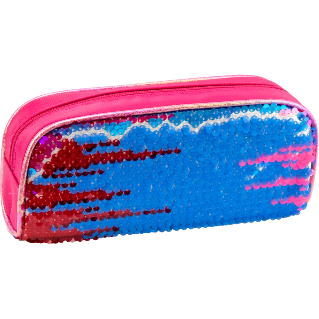 Пенал Cool For School з паєтками 1 відділення Рожевий (6571-pink) - зображення 2