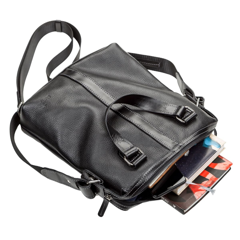 Сумка Shvigel Шкіряна Чорна (11114) - зображення 5