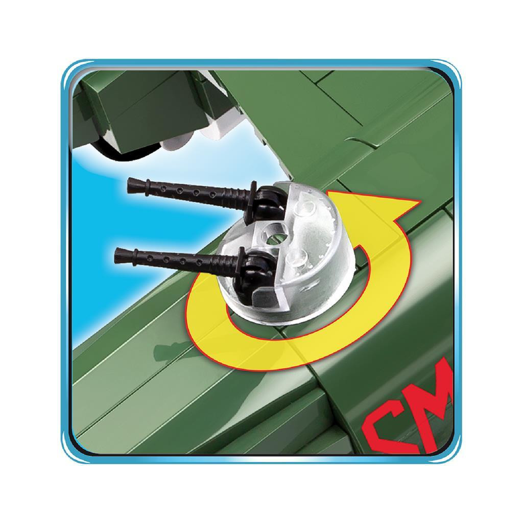 Конструктор Cobi Друга Світова Війна Літак B-25C MKII Мітчелл, 500 деталей (COBI-5530) - зображення 9