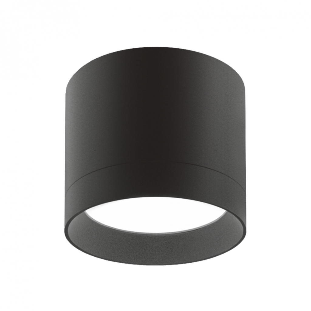 Світильник точковий Videx IP44 під лампу GX53 накладний Чорний (VL-SPF19A-B) - зображення 2