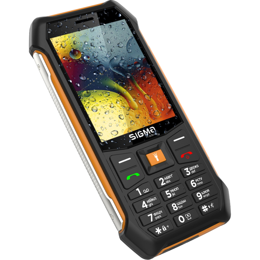 Мобільний телефон Sigma X-style 323 RAIN Black-Orange (4827798885727) - зображення 6