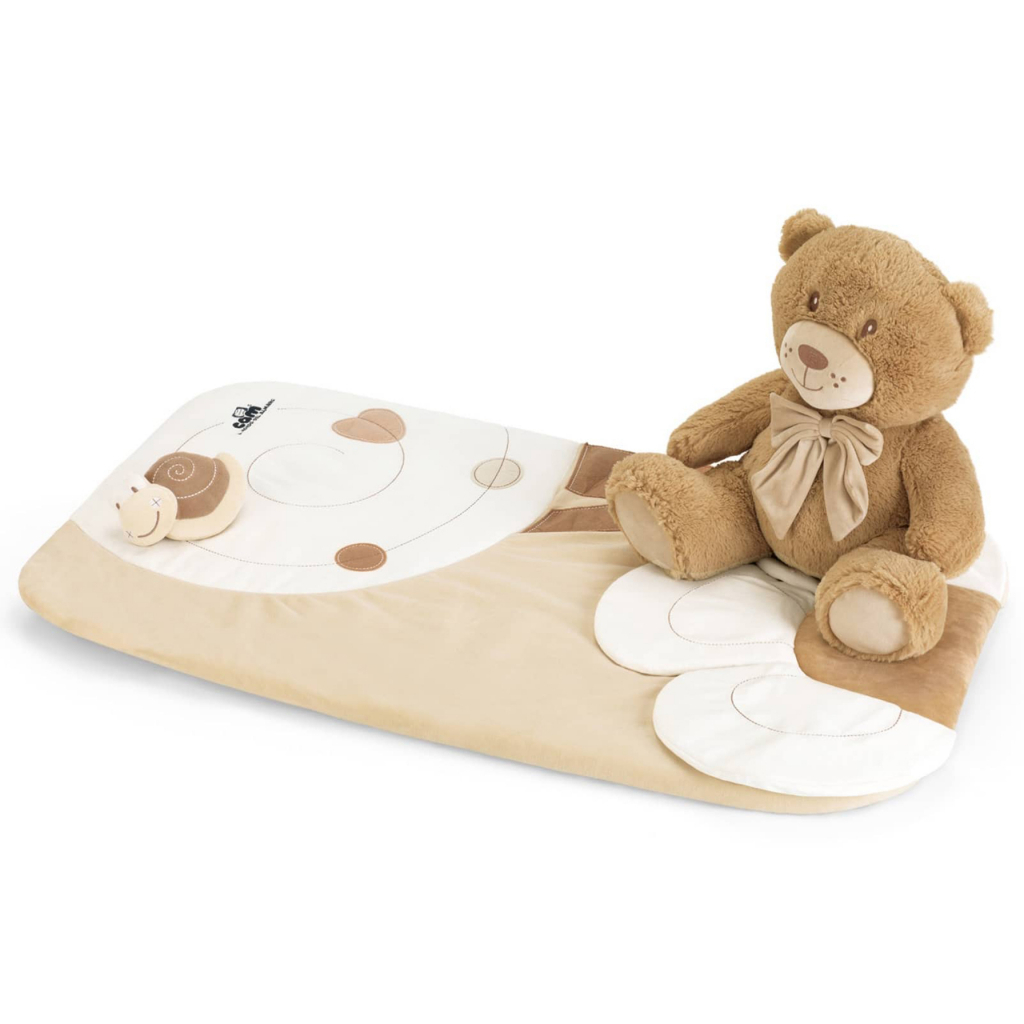 Дитячий манеж Cam Brevettato Millegiochi з розвиваючим килимком, колір бежевий (B122-C240/V77) - зображення 4