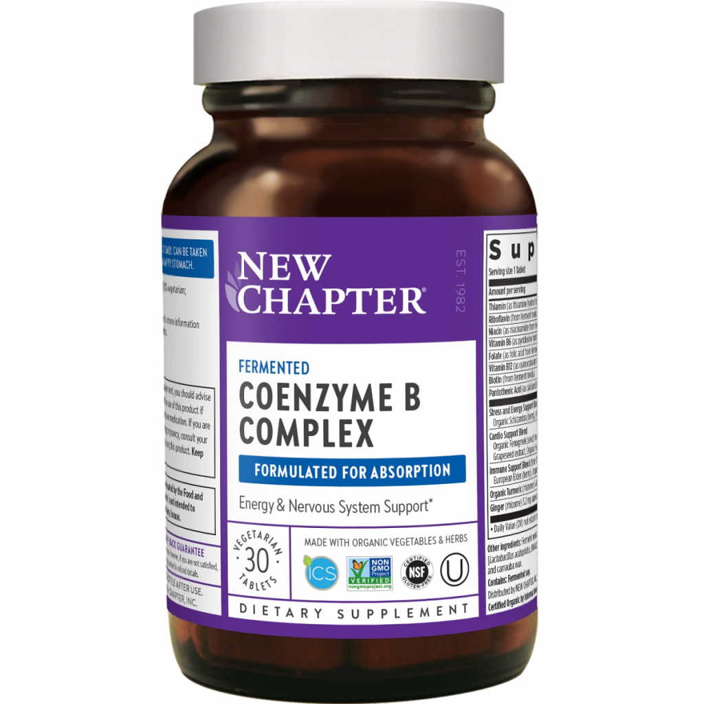 Вітамін New Chapter Коензим В-Комплексу, Coenzyme B Complex, 30 таблеток (NC0112) - зображення 1