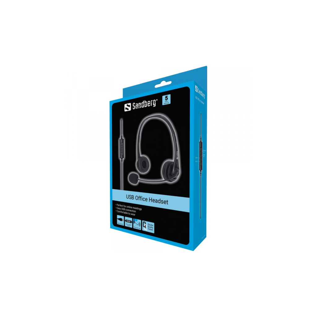 Навушники Sandberg Office USB Black (126-12) - зображення 3