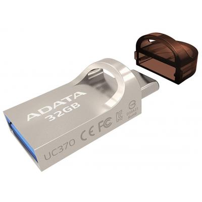 USB флеш накопичувач ADATA 32GB UC370 Golden USB 3.1 Type-C (AUC370-32G-RGD) - зображення 3