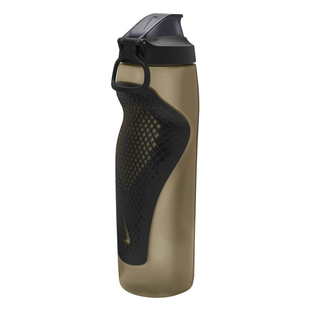 Пляшка для води Nike Refuel Bottle Locking Lid 32 OZ золотистий, чорний 946 мл N.100.7670.728.32 (887791745279) - зображення 2