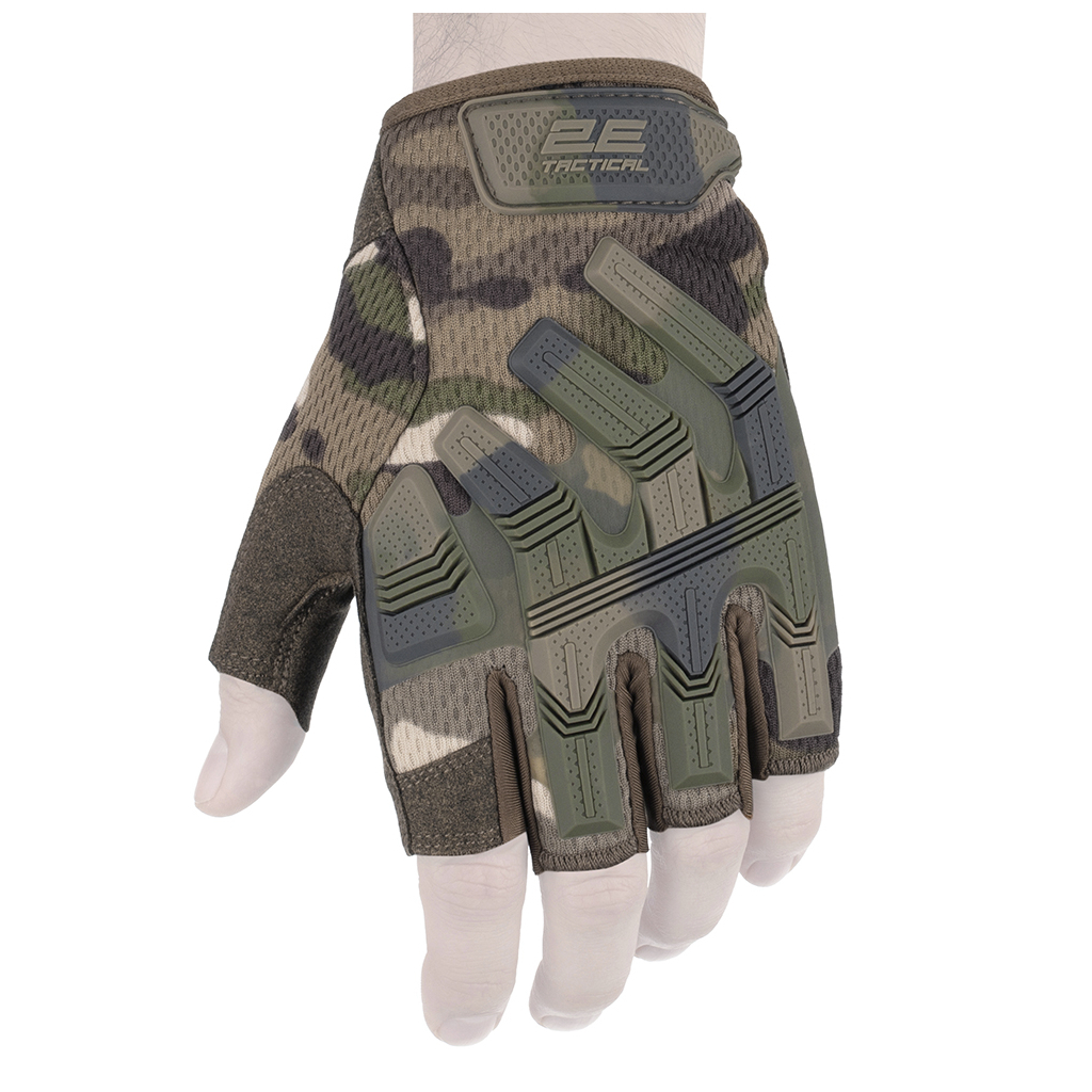 Тактичні рукавички 2E безпалі M камуфляж (2E-TACTGLOSUM-M-MC) - зображення 2