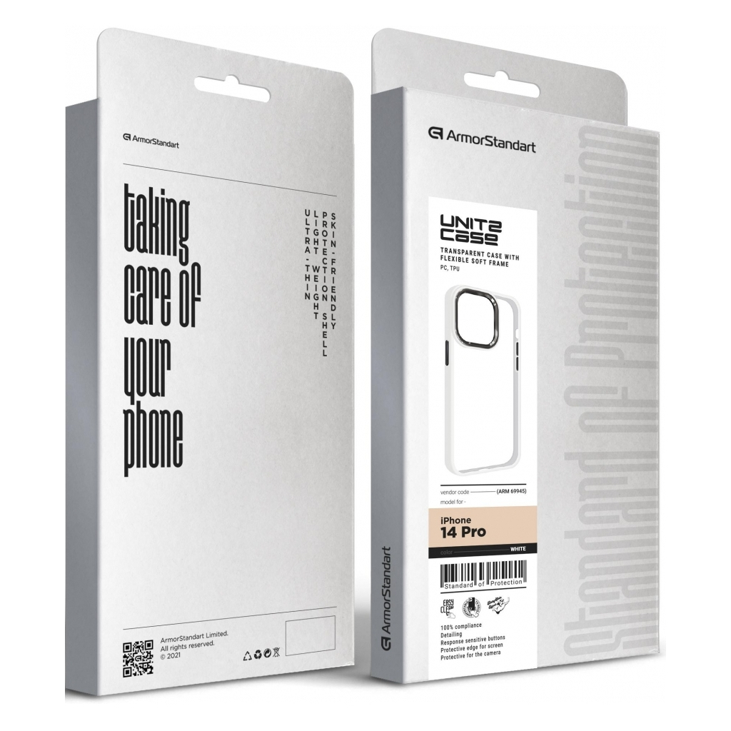Чохол до мобільного телефона Armorstandart UNIT2 Apple iPhone 14 Pro White (ARM69945) - зображення 5