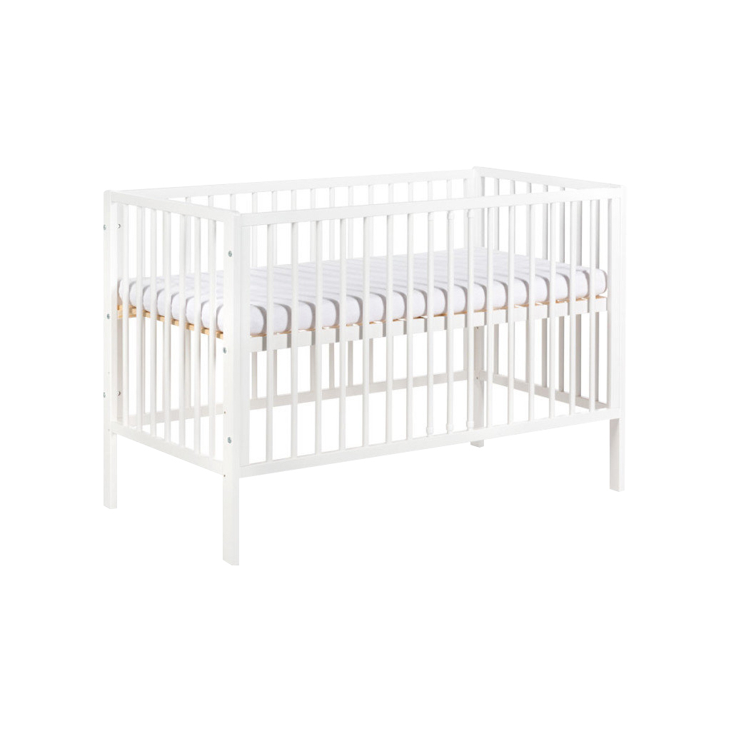 Ліжечко Klups Timi з перегородкою 120 х 60 см Біле (TIMI2) - изображение 1