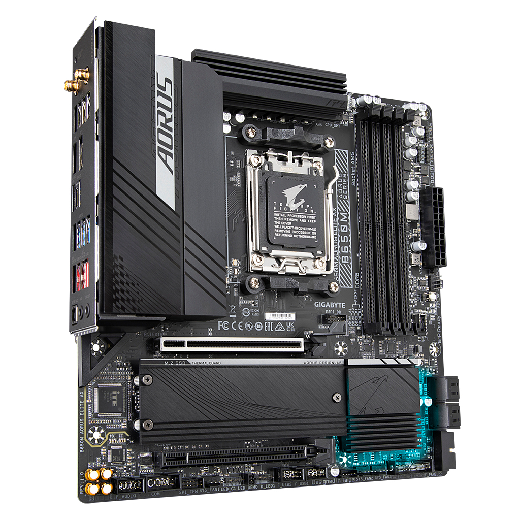 Материнська плата GIGABYTE B650M AORUS ELITE AX - зображення 2