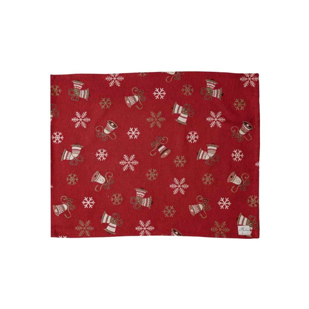 Серветка на стіл Прованс Дзвіночки на червоному 35х45 см (036840) - зображення 4