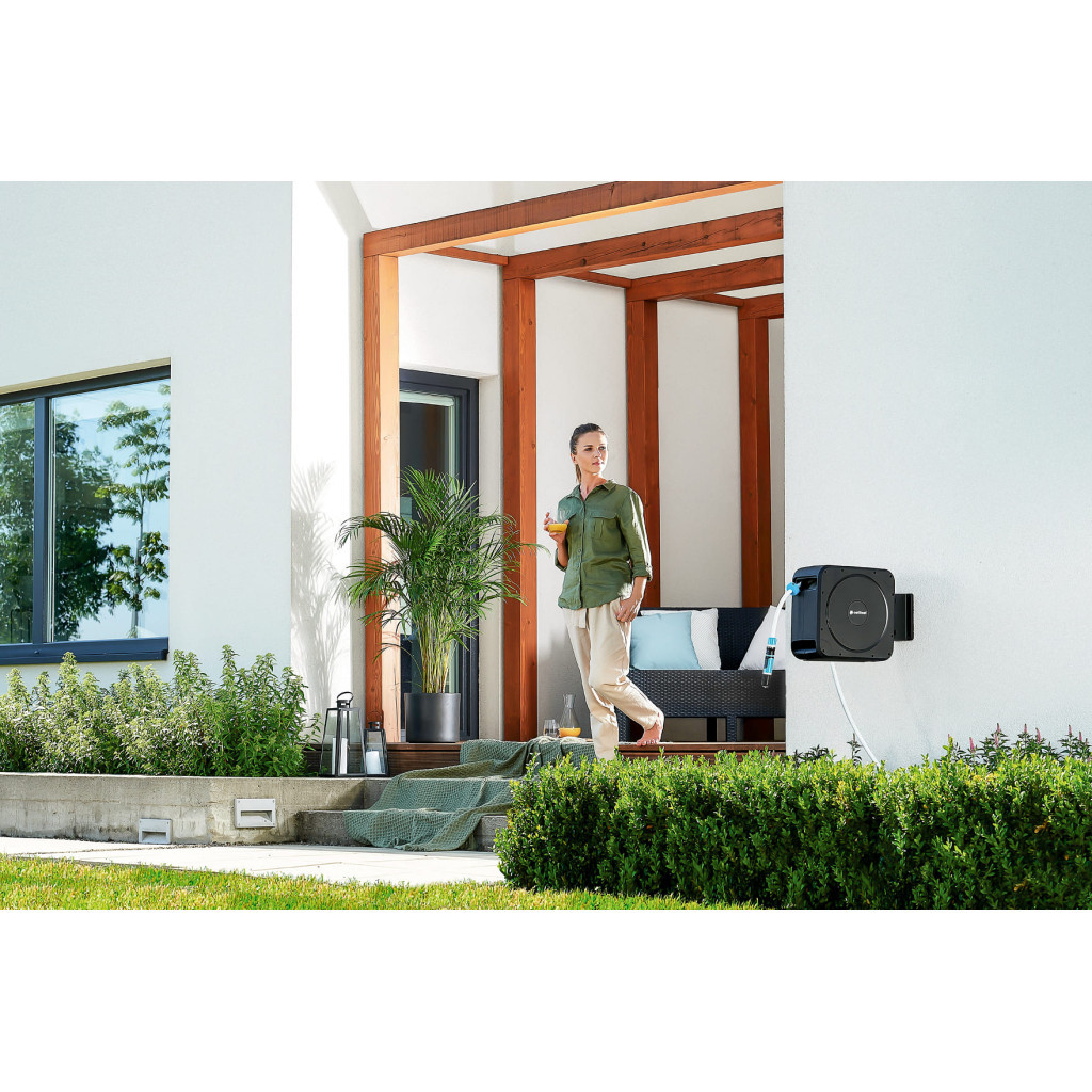 Шланг для поливу Cellfast на котушці ERGO, 20м+2м, шланга 1/2", комплект конекторів та зрошувач ERGO (55-410) - зображення 5