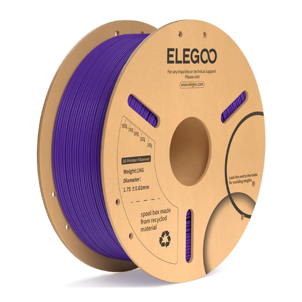 Пластик для 3D-принтера ELEGOO PLA Plus 1кг, 1.75мм, purple (50.203.0234) - зображення 1