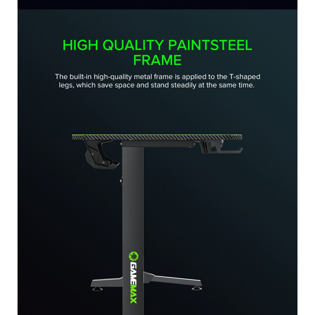 Комп'ютерний стіл Gamemax D140 Carbon - изображение 12