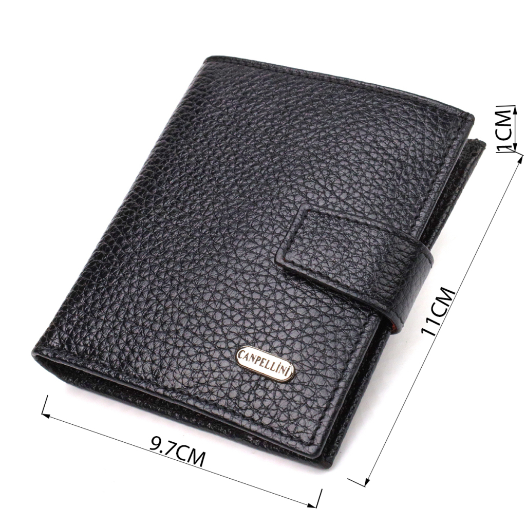 Гаманець Canpellini З натуральної шкіри Чорний (21728) - зображення 3