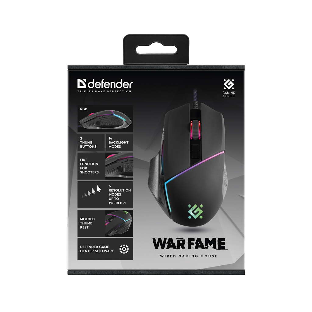 Мишка Defender Warfame GM-880L USB Black (52880) - зображення 5