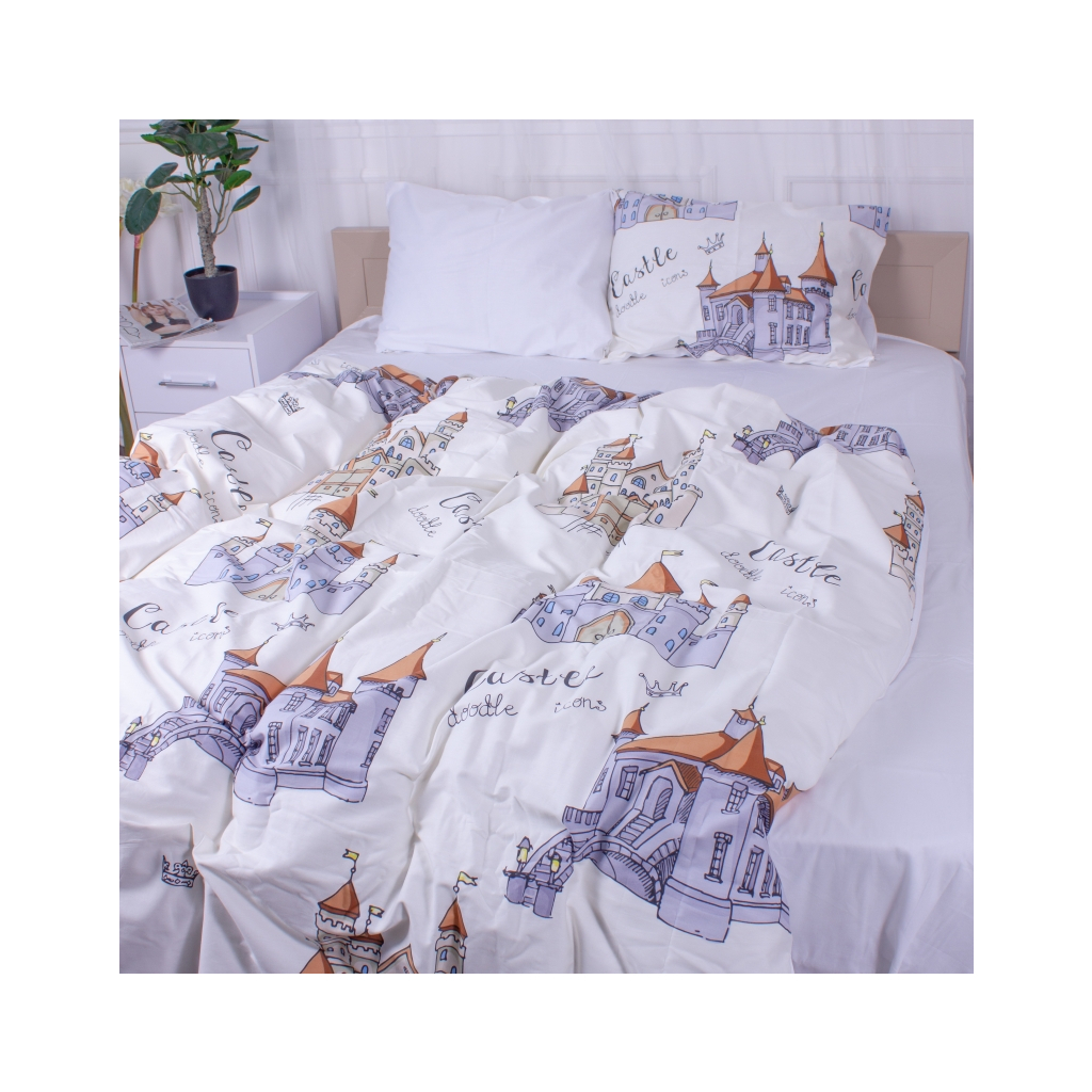 Постільна білизна MirSon Сатин 22-1332 Castle Сімейна 160х220 (2200005162484) - зображення 2
