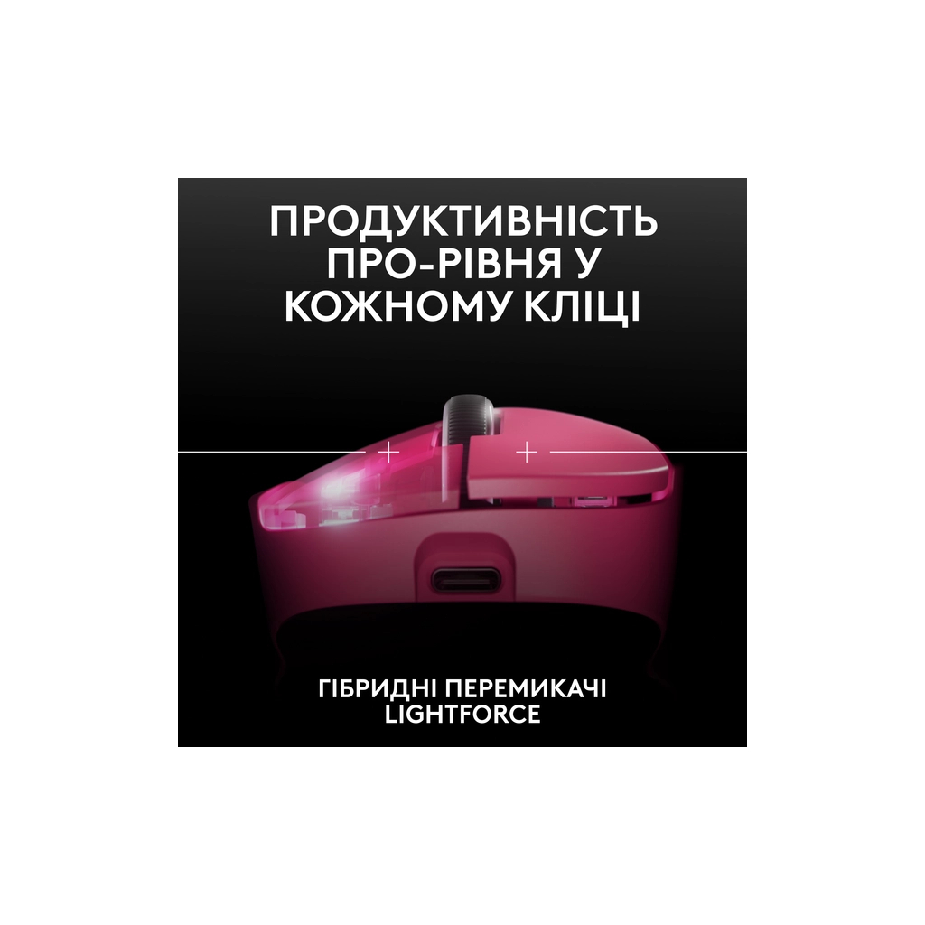 Мишка Logitech G Pro X Superlight 2 Dex Wireless Pink (910-007373) - зображення 5